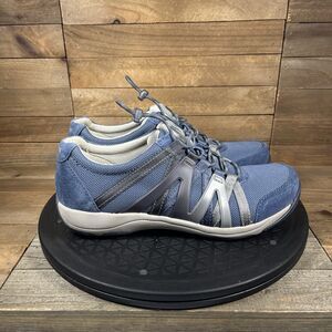 Dansko Women's Sz 7 Eur 37 Henriette Suede Comfort Sneakers Navy Blue Shoes
